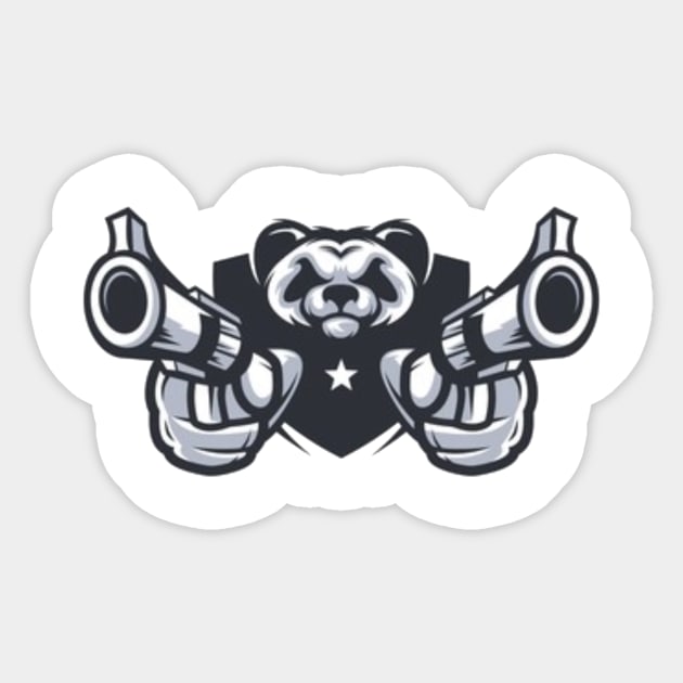 airsoft panda Sticker by yukiotanaka